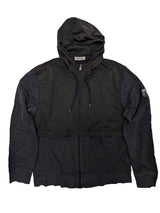Corneliani XL/56 Navy Zip Hoodie Cotton/Technical Sweatshirt