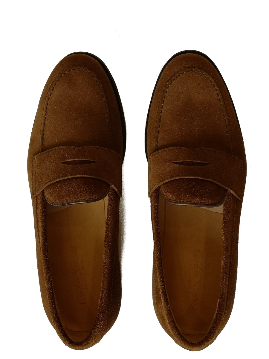 Carlos Santos Shoes Snuff Suede Penny Loafer, 1944 last  display picture 3