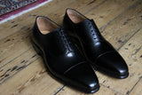 Carlos Santos Shoes, Cap-toe oxford, black leather, Z187 last