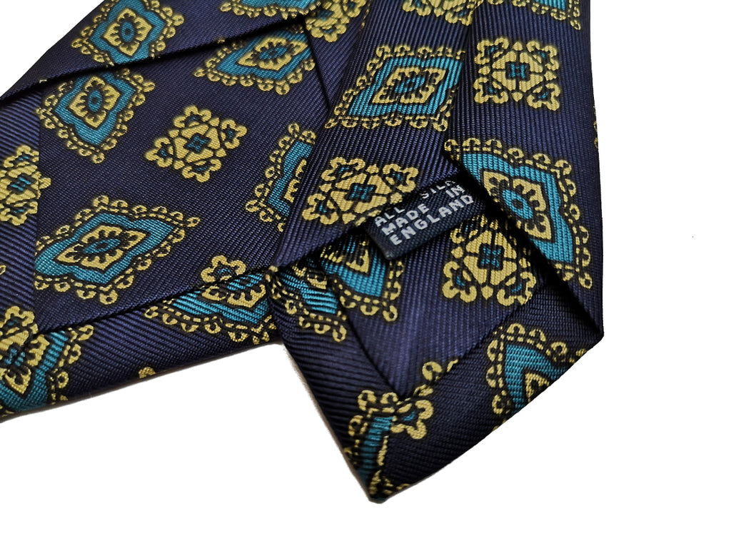 drakes-navy-tile-print-tie-