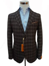 Gabardine Sport Coat Charcoal gray plaid, 2 button, wool blend