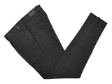 Gio Zubon by LBM 1911 Trousers 35/36, Grey check Pleated front Slim fit Cotton/Elastane