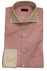 Finamore Shirt:Pink Pinstripe