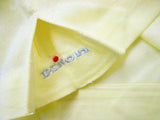 Kiton Shirt: X-Small, Lemon, long sleeve crewneck, cotton pique