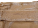 Kiton Women's Skirt Tan Leather IT 42