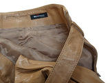 Kiton Women's Skirt Tan Leather IT 42