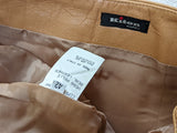 Kiton Women's Skirt Tan Leather IT 42