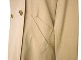 Kiton Women's Light Tan Wool Double Breasted Jacket/Coat IT 44/US 10/12