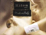 Kiton Women's Light Tan Wool Double Breasted Jacket/Coat IT 44/US 10/12
