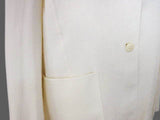 Kiton Women's Cream Spring Linen Coat IT 42/US 8 Stained