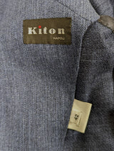 Kiton Women's Blue Wool Blazer/Coat IT 42/US 8
