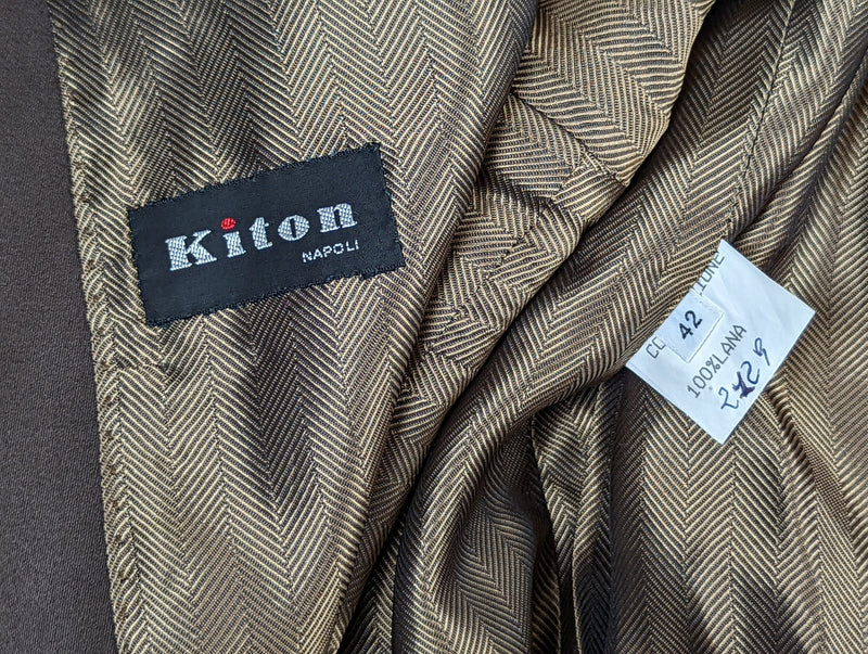 Kiton Women's Brown Wool Blazer IT 42/US 8