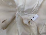Kiton Women's Cream Double Breasted Wool Blazer IT 42/US 8 DMG