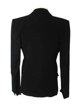 Kiton Women's Black Double Breasted Wool Blazer IT 42/US 8/10