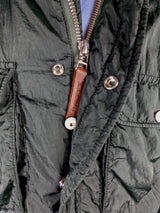 LBM 1911 Field Jacket Large, Forest Green Snap/Zip front Nylon