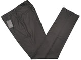 Luigi Bianchi Trousers 36, Dark brown Flat front Tailored fit Wool