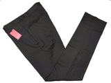Luigi Bianchi Trousers 36, Dark brown melange Flat front Tailored fit Wool