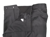 Luigi Bianchi  Trousers 34, Charcoal Pleated front Relaxed fit Wool