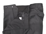 Luigi Bianchi Trousers 34, Charcoal Pleated front Relaxed fit Wool