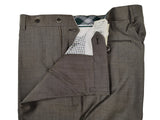 Luigi Bianchi Trousers 35/36, Medium grey Flat front Slim fit Wool