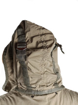 LBM 1911 Coat Large, Taupe Zip/Snap front Nylon/Elastane