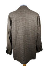 LBM 1911 LUBIAM Coat Medium/Large, Taupe check Wool/Cashmere