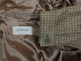 LBM 1911 LUBIAM Coat Medium/Large, Taupe check Wool/Cashmere