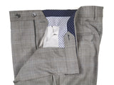 Luigi Bianchi Suit 40R Light grey with sky plaid 2-button Wool
