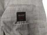 Luigi Bianchi Suit 40R Light grey with sky plaid 2-button Wool