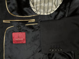 Luigi Bianchi Suit 36S, Soft black 3-button Wool 110s