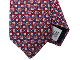 LBM 1911 Tie, Red florettes 7cm Cotton
