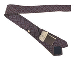 LBM 1911 Tie, Burgundy tapestry print 7cm Silk/Cotton