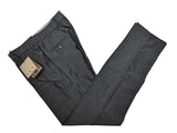 Luigi Bianchi Trousers 36, Dark blue-grey Flat front Tailored fit Cotton Blend