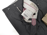Luigi Bianchi Trousers 36, Dark blue-grey Flat front Tailored fit Cotton Blend