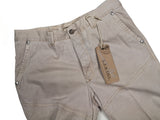LBM 1911 Trousers 34, Beige Flat front Relaxed fit Cotton