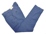LBM 1911 Trousers 36 Medium blue Pleated front Tailored fit Cotton blend