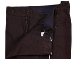LBM 1911 Trousers 34, Burgundy brown Flat front Relaxed fit Cotton/Lycra