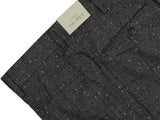 LBM 1911 Trousers 34, Charcoal plaid Flat front Tailored fit Wool