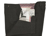 LBM 1911 Trousers 36, Dark brown beige/forest weave Flat front Tailored fit Cotton/Wool