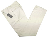 Luigi Bianchi Lubiam Trousers 32, Light beige Flat front Relaxed fit Cotton/Elastane