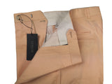 Luigi Bianchi Lubiam Trousers 34, Peach Pleated front Relaxed fit Cotton