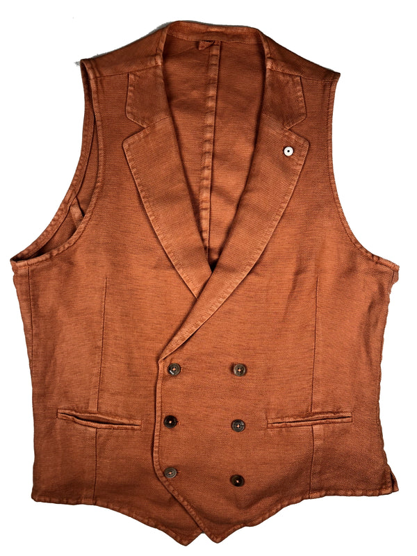 LBM 1911 Vest Medium/50 Orange Linen/Cotton