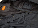 Longhi Coat: XX-Large Soft navy blue, zip front, water-resistant cotton blend