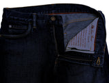 Loro Piana Jeans 32 Slim Dark Indigo Blue 5 Pocket Kurashiki Cotton Stretch Denim