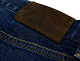 Loro Piana Jeans 32 Slim Indigo Blue 5 Pocket Kurashiki Cotton Stretch Denim