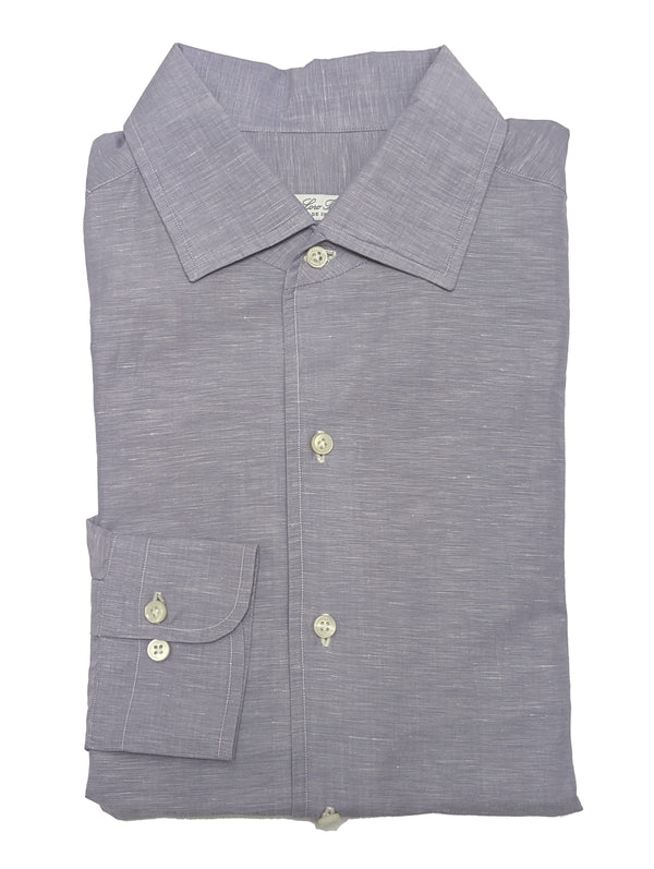 Loro Piana Shirt M Spread Collar Linen/Cotton