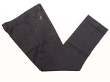 Marco Pescarolo Trousers: 34 Soft dark olive flat front cotton/cashmere
