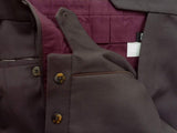 Marco Pescarolo Trousers: 35/36 Brown flat front pure wool