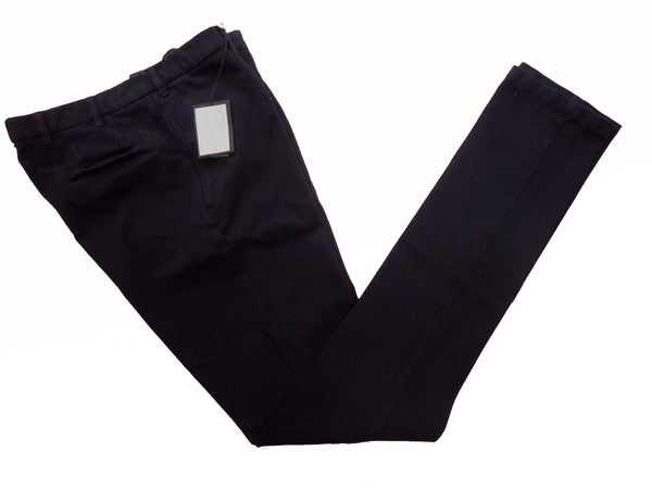Marco Pescarolo Trousers: 34, Navy, on seam pockets, cotton/elastane