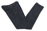 Marco Pescarolo Trousers 33/34, Washed Navy Blue Flat Front Cotton/Elastane